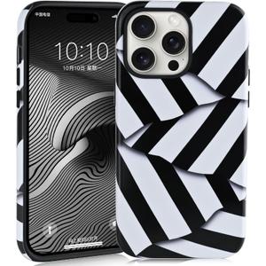 Stripe Case for iPhone 16 Pro, Art Vintage Cute Aesthetic Phone Case Shockproof Design Trendy Stylish Kawaii Protective Cover Women Girls