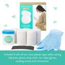 Kate & Milo Belly Casting Kit DIY Pregnancy Keepsake Maternity Belly Cast Kit with 5 Non-Toxic Plaster Rolls, Gloves & Lubricant Personalized Gift for Expecting Moms & Nursery Dcor