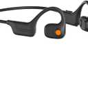 AYI Open Ear Air Conduction Bluetooth Headphone Dual Mic Rotatable Boom Mic Active Noise Cancellation IPX5 Waterproof Bluetooth 5.4 Pain-Free Design for Sports Work Outdoor Activities-DG Black