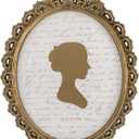 Sunlit Vintage Picture Frame 8x10 Inch, Oval Antique Photo Frames with Glass Front, Luxury Photo Display, Tabletop Wall Hanging, Bronze