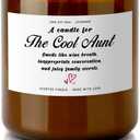2 x Valentines Day Gifts for Aunt Mother's Day Gifts Scented Candles Christmas Gift for Women Aunt Birthday Gift Auntie Presents Ideas Women Personalized Presents Funny Present Best Auntie (200g)