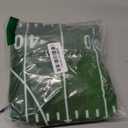 Football Field Round Fitted Tablecloth with Elastic Edge Green Rugby Sports Theme Party Decorations Circle Table Cloth for 40-44" Tables Reusable Wipeable Tailgate Table Cover for Birthday Outdoor