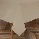 Majestic Giftware PVC Faux Leather Rectangle Tablecloths | (TCE36-54108) Coffee Waterproof & Spill Proof Dining Table Cover | Decorative Washable Tablecloth for Home, Kitchen, Party (54X108)