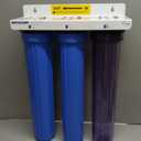 iSpring Whole House Water Filter System, Reduces Chloramine, PFAS, Chlorine, Sediments, 3-Stage Whole House Water Filtration System, 5-Micron, 3/4" Inlet/Outlet, Model: WCB32C-GAC