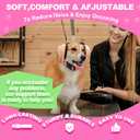 PROHEAR Dog Ear Muffs Hearing Protection for Dogs, NRR 28dB Noise Cancelling Headphones, Easy to Adjust Dog Hearing Protection Earmuffs for Thunder, Hunting, Tourism, Cars, Racing, Medium, Pink