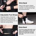 Boxing Resistance Bands Set for Speed and Agility, Workout Band Ankle Exercise Bands Legs Ankle Straps for Resistance Training Enhance Explosive Power (Black-200lbs)