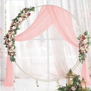 Wedding Arch Draping Fabric 4PCS Chiffon Wedding Arch Draping for Ceremony Reception Light Pink 54x86