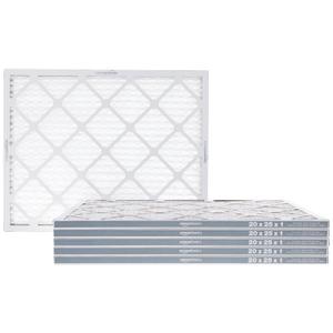 Amazon Basics 20x25x1 Air Filter 6 Pack, MERV 8 AC Furnace Filters (Actual Size: 19.75" x 24.75" x 0.75")