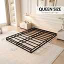 YORMDMO Queen Size Box Spring, 5 Inch Low-Profile Box Springs with Fabric Cover, Heavy Duty Metal Mattress Foundations Easy Assembly Noise-Free