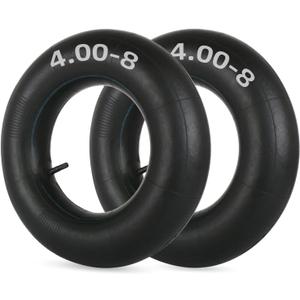4.80/4.00-8 Replacement Inner Tube, 2 Pack with TR-13 Valve Stem, Heavy Duty, for Hand Truck Wheelbarrow Garden Utility Wagon Go Cart Lawn Mower