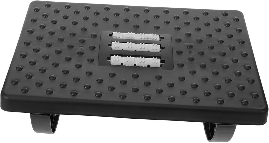 HOMSFOU Foot Rest Non-Skid Desk Foot Stool Office Footstool Under Desk Leg Rest