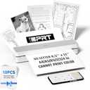 iDPRT Portable Printer Wireless for Travel - Bluetooth Mobile Printer Support for 8.5"x11" US Letter, Inkless Compatible with iOS, Android, Laptop for Office, Car and Home (pro, White)