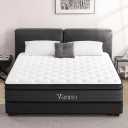 Twin Size Mattresses, 10 Inch Hybrid Memory Foam Individual Pocket Springs Twin Bed Mattress in a Box with Pressure Relief, Motion Isolation, CertiPUR-US, 100 Nights Trial
