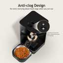 VOLUAS Automatic Cat Feeders - Pet Dry Food Dispenser with Timer, Automatic Cat Feeders with Desiccant Bag, Programmable Portion Size Control 4 Meals Per Day, 10s Voice Recorder