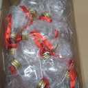 Patelai 18 Pcs Christmas Drink Balls Shot Glass Ornament Plastic Fillable Xmas Tree Ornaments Clear Xmas Water Bottle Bulbs for Holiday party Decoration(Round,50 Ml100 ml)