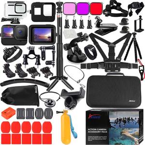 Accessories Kit for Gopro Hero 13 12 11 10 9 Black Waterproof Housing Silicone Case Glass Screen Protector Bundle for Go pro Gopro13 Gopro12 Gopro11 Gopro10 Hero13 Hero12 Hero11 Hero10 Camera 62E Accessories Kit for Gopro Hero 13 12 11 10 9 Black Waterproof Housing Silicone Case Glass Screen Protector Bundle for Go pro Gopro13 Gopro12 Gopro11 Gopro10 Hero13 Hero12 Hero11 Hero10 Camera 62E
