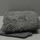 OLANLY Dog Door Mat for Muddy Paws 48x30, Absorbs Moisture and Dirt, Absorbent Non-Slip Washable Doormat, Quick Dry Chenille Mud Mat for Dogs, Entry Indoor Entryway Carpet for Inside Floor, Grey