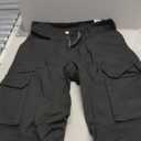 Viatabuna High Waisted Cargo Pants for Women Baggy Y2k Straight Wide Leg Pants with Pockets Streetwear (Medium)