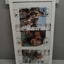 Americanflat 5x7 Picture Frame Collage with Polished Plexiglass - Fits Three 5x7 Photos or Use as One 10x20 Picture Frame - Signature Collection - Collage Frames for Wall Display - White