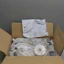 French Country Chandelier, 9-Light Antique White Farmhouse Chandelier, 2-Tier Candle Modern Farmhouse Chandeliers for Dining Room Living Room Bedroom Foyer, White 