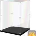 Acrylic Display Case for Collectibles Assemble Clear Acrylic Display Box for Lego Alternative Glass Case for Showcasing Figures Doll Toys Home Storage(10x6x14 inch, 25x15x35 cm)
