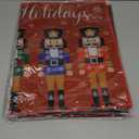 Minatee Nutcracker Doormat Happy Holidays Doormat Washable Non Slip Floor Rugs Christmas Soldier Floor Mat for Front Porch Door Bathroom 24 x 16 Inches(Classic Style)