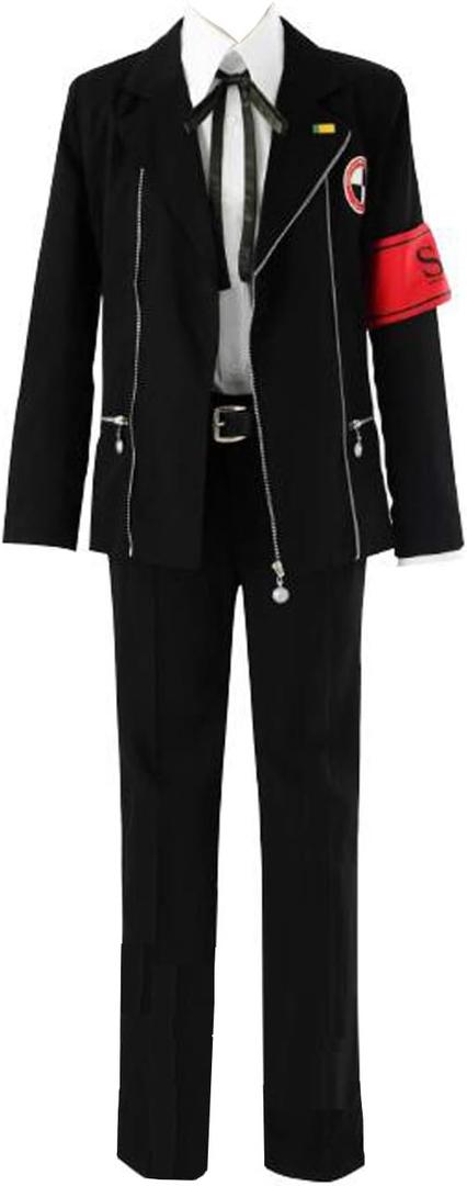 Poetic Walk Anime Cosplay Mens Coat Shirt Pants Badge Costume School Uniform Custom (Large, Mens)