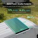 HQST N-Type 16BB 200 Watt Solar Panel, Compact & Lightweight Solar Panels with 30 Years Lifespan, up to 25.4% Efficiency, Grade A+ Cell, IP65 for RV, Van, Trailer, Marine, Rooftop, Farm, Off Grid-2Pcs
