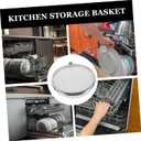 UPKOCH Dishwasher Basket 7.08X7.08X1.96 Inch Small Mesh Basket for Forks Knives Storage with Drainage Holes Kitchen and Baking Utensils Organizer