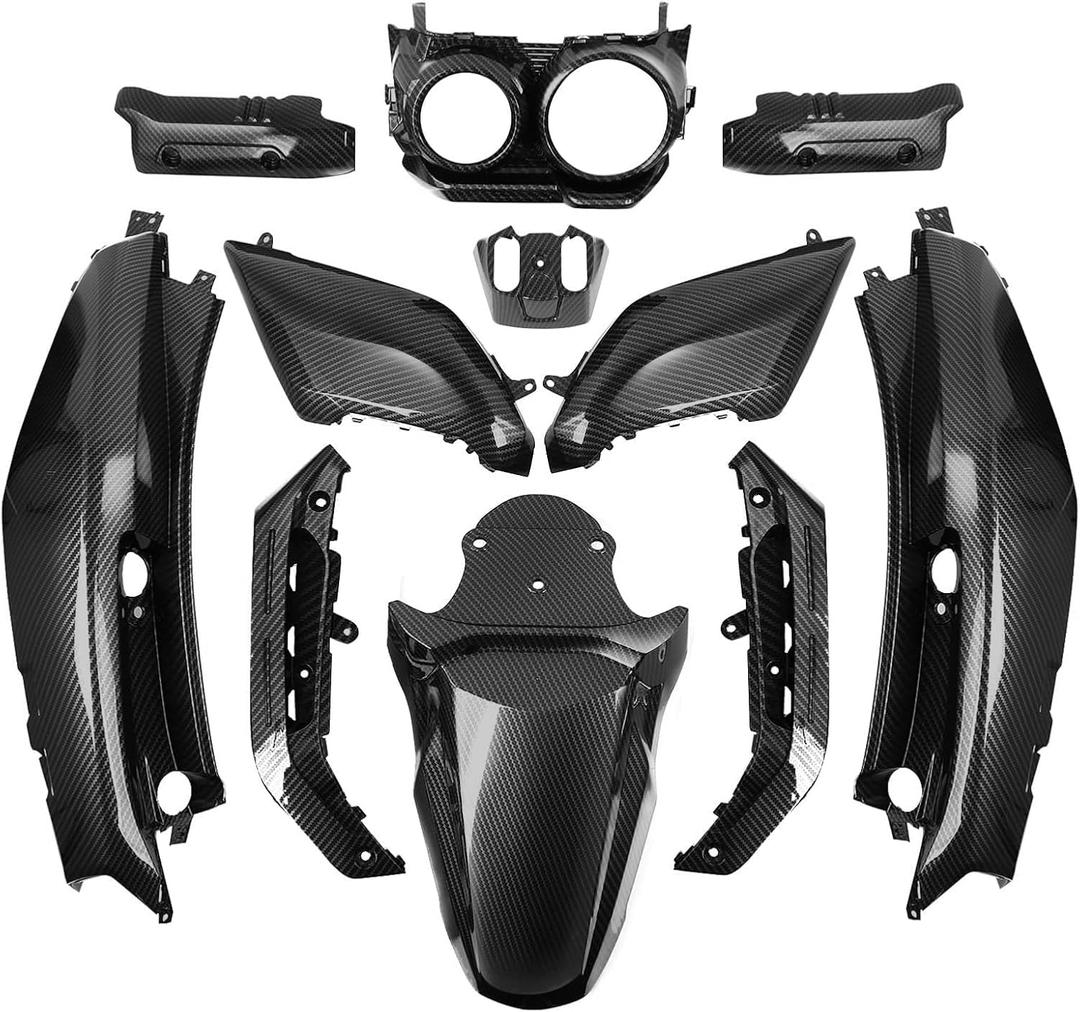 Mokuo Carbon Color Fairing Kit Compatible with Yamaha Zuma 2022 2023 2024 125cc Tank Motorcyle accessories in ABS Marerial