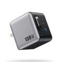 130W USB C Charger Block with Built-in Retractable Cable, Foldable Wall Plug & 2 USB Ports, GaN-IV Fast Charging Station, PD 65W Laptop Wall Charger Adapter for iPhone 17/ 16, MacBook Pro/ Air, Dell, Galaxy