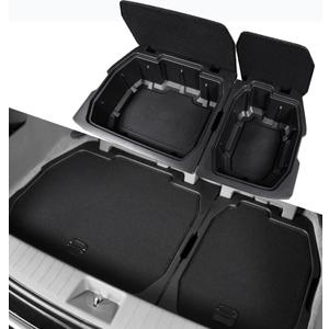 Kia Carnival Trunk Organizer Storage Box, Insert Cargo Bins for 2021-2026 Carnival, Rear Hatch Container with Lid Tray