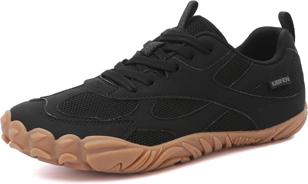 UBFEN Womens Barefoot Shoes Minimalist Zero Drop Wide Toe Box Sneakers | Laces Up, Lightweight, Breathable, Comfortable, Suitable for Walking, Tennis, Light Hiking, Trail Running, Casual, Daily Wear 8.5