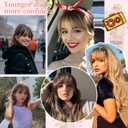 Flufymooz Real Human Hair Toppers for women, 10 Inch Clip in Bangs 100 Human Hair Toppers for Thinning Hairpiece, Cover Hairpiece with 150% Density Silk Base-Silver White