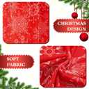 Christmas Curtains for Living Room, Xmas Snowflake Printed Curtains, Rod Pocket Window Drapes for Bedroom Holiday Decoration 2 Panels 52 x 72 Inch