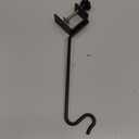 Kingsyard Middium Heavy Duty Deck Hook - 10 inch Metal Deck Railing Hooks for Hanging Bird Feeders, Planters, Suet Baskets, Lanterns, Wind Chimes (10" Clamp Mounted)