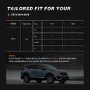 AOMSAZTO Custom Fit Seat Covers for CRV 2015 2016 Full Set Faux Leather Car Seat Covers CR-V Car Seat Protector Black+Gray