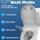 Electric Bidet Toilet Seat, Heated Toilet Seat Elongated with Instant Warm Water & Dryer, Feminine & Front Rear Wash, Wireless Remote, Self-Clean Nozzle, Slow Close Lid, Upgraded Silent ECO Child Mode