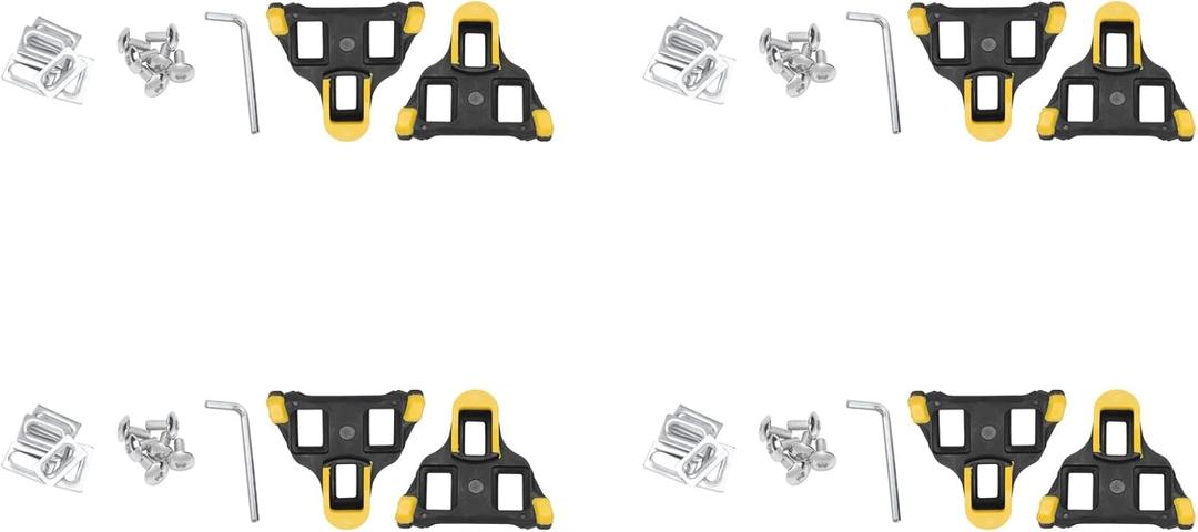 4X Road Bike Cleats 6 Degree Float Self-Locking Cycling Pedals Cleat for SPD-SL System Shoes