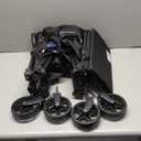 ROSONG Collapsible Wagon Cart with Wheels Foldable  Folding Utility Heavy Duty Wagons Carts for Grocery Sports Garden Shopping Camping Wheelbarrows (Black, 120L)