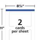 Avery Printable Postcards with Sure Feed Technology, 4" x 6", Matte White, 100 Blank Postcards for Inkjet Printers (8386)