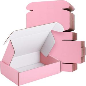 Spakon 50 Packs Shipping Boxes Cardboard Corrugated Mailer Packaging Boxes for Small Business Cute Small Box Cardboard Carton Box Mailers for Packaging Product(Pink,6 x 4 x 1.6 Inches) Spakon 50 Packs Shipping Boxes Cardboard Corrugated Mailer Packaging Boxes for Small Business Cute Small Box Cardboard Carton Box Mailers for Packaging Product(Pink,6 x 4 x 1.6 Inches)