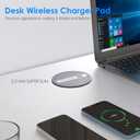 ANNQUAN 3.15" Pop Up Countertop Outlet Wireless Charger 65W USB 800J Black | ETL Listed Max 65W Power Delivery Pop Up Electrical Outlet with 4 Outlets 4 USB Ports for Home Office
