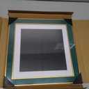 Suede 11x11 Frame - Single Frame, Elegant Green 11 x 11 Poster Frame with Mat for 9x9, 11x11 Picture Frames for Artwork, Puzzles, Photos, and Movie Posters