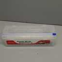 Plastic Wrap Dispenser with Cutter -Cling Wrap Dispenser with Slide Cutter for Food Film, Tin Foil, Aluminum Foil, Baking Paper (Plastic Wrap Dispenser + 12'' x 492' BPA Free Film)