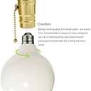 MRDENGE26 LED Dimmable Light Bulbs 100 Watt Equivalent,Large G40(G125) LED Bulb, 120V Soft White Globe Light Bulb for Decorative (2700K) Pack of 1