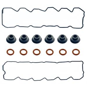 Upper Valve Cover & Lower Rocker Box Gaskets Kit Compatible with Dodge Ram 2003 2004 2005 2500 3500&2008 5.9L 2500 3500 Cummins ISB QSB