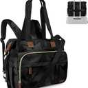 Pripher Diaper Bag Backpack Mommy Bag Large Capacity Diaper Backpack Travel Essential Baby Diaper Bag for Mom and Dad, Camo Black