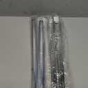 STORAGE MANIAC Hanging Closet Rod, Adjustable Width and Height Closet Hanging Organizer, Space-Saving Clothes Hanging Bar, Closet Extender Hanging Rod Double Closet Hanging Rod, 2 Pack Chrome