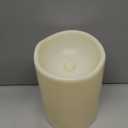 Homemory 6" x 9" Extra Large Outdoor Waterproof Candle with Auto 6-Hour Timer, No Remote, Ivory Plastic Made, Long Last for Half A Year
